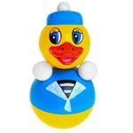 Неваляшка Утенок-моряк со звуком высота 22 см Котовск 6С-006