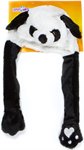 Хлоп-Ушки Панда шапка детская с поднимающимися ушками 1TOY Т17630