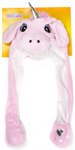 Хлоп-Ушки Единорог шапка детская с поднимающимися ушками 1TOY Т17633
