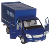 Инерционная модель игрушечной машины Газель фургон Почта со светом со звуком с открывающимися дверями