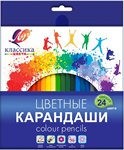 Набор карандашей 24 цвета шестигранные Классика Луч