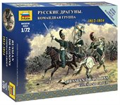 Русские драгуны. Командная группа 1812-1814 Сборная модель солдатиков 1/72 Звезда 6817