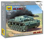 Штурмгешутц Немецкое штурмовое орудие Stug.III Сборная модель танка 1/100 Звезда 6155