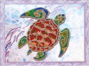 Подводный мир картина из пайеток на холсте Color Kit CME007