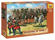 Драгуны Петра I 1701-1721 Сборная модель солдатиков 1/72 Звезда 8072