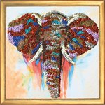Слон картина из пайеток на холсте Color Kit CMD011
