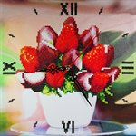 Клубника в шоколаде Алмазные часы набор для творчества Color Kit 7303016