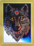 Волчица Алмазная картина с фигурными стразами Color Kit FM011