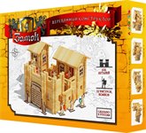 Замок крепость Деревянный конструктор №4 600 деталей Лесовичок les 036