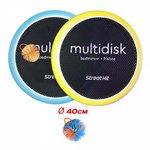 Мультидиск FYLE Maxi 40 см (бадминтон и фрисби), желтый и синий Street Hit