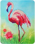 Розовый фламинго Картина с алмазными стразами Color Kit M013
