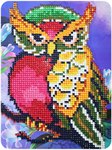 Сова и магнолии Картина с алмазными стразами Color Kit RM014
