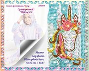 Единорожка Алмазная фоторамка набор для творчества Color Kit AF004