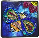 Пчелка аппликация цветной фольгой Color Kit MH001