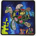 Черепаха аппликация цветной фольгой Color Kit MH005