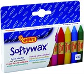 Мелки восковые мягкие Softywax 10 цветов JOVI 930/10
