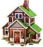 Домики Норвегии Коттедж сборная модель REZARK NOR-002