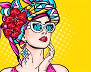 Стильная штучка. Поп-арт Картина по номерам на холсте ФРЕЯ PNB/R1-140