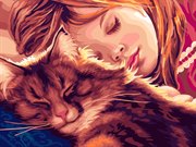 Пушистых снов! Картина по номерам на холсте ФРЕЯ PNB/R2-18