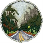 Брошь Дорога в лесу набор для вышивания PANNA JK-2186