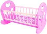 Кроватка-качалка для куклы Огонек С-250