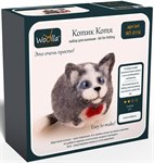 Валяние из шерсти Котик Котя Набор для творчества Woolla WT-0116