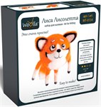 Валяние из шерсти Лиса Лисолетта Набор для творчества Woolla WT-0134