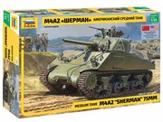 Шерман М4А2 Американский средний танк сборная модель 1/35 Звезда 3702