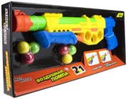 Игрушечное оружие Street Battle 2 в 1 водное с мягкими шариками 6 шт. 2,8 см 1TOY Т17335