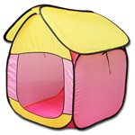 Палатка Домик желто-розовый BELON FAMILIA ПИ-005/К-ТР2