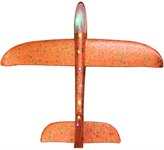 Метательный планер глайдер из пенопласта с подсветкой корпуса 47х48 см 1TOY Т17355