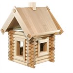 Домик из бревнышек Деревянный конструктор 87 деталей Стругъ