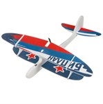 Планер БИПЛАН с моторчиком, сборная модель аккумуляторная Bondibon ВВ4203