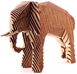 Слон деревянный конструктор с набором карандашей UNIWOOD