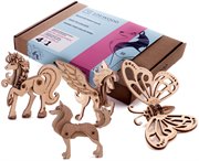Для девочек Набор миниатюрных деревянных конструкторов UNIWOOD