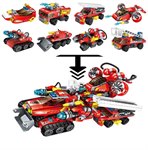 Blockformers конструктор блокформер трансформер "Трансфайертрак" набор 8шт 1Toy Т18965