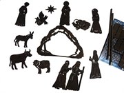 Рождественский набор Театр теней набор фигур и декораций Крошки в окошке НФ-РН-19