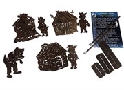 Три поросенка Театр теней набор фигур и декораций к спектаклю Крошки в окошке НФ-ТП-19