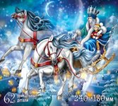 Снежная королева Фигурный деревянный пазл 62 детали Нескучные Игры 8259