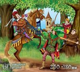 Робин Гуд Фигурный деревянный пазл 60 деталей Нескучные Игры 8261