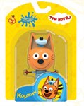 Котенок Коржик фигурка пластиковая 9,2 см Три кота 1TOY Т18255
