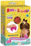 Слайм тайм Маша и Медведь мини набор для детского творчества Сделай слайм 1TOY Т16609