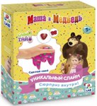 Слайм тайм Маша и Медведь большой набор для детского творчества Сделай слайм 1TOY Т16619