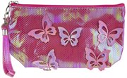 Косметичка детская Lukky розовая с голографическими накладными бабочками Т17843
