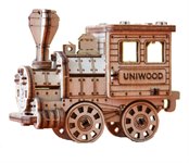 UNIT Паровоз деревянный конструктор с дополненной реальностью UNIWOOD 30149