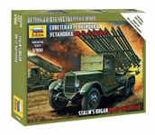 Катюша Советская реактивная установка БМ-13 Сборная модель 1/100 Звезда 6128