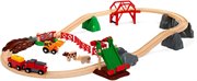 BRIO Деревянная железная дорога Сельское поселение с поездом на батарейках БРИО 33984