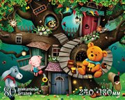 Винни Пух Фигурный деревянный пазл Страна сказок 80 деталей Нескучные Игры 8281