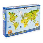 Карта мира пазл 60 элементов Нескучные Игры 8061