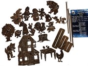 Театр теней набор фигур и декораций Большой сборник русских сказок Крошки в окошке НФ-БРС-19